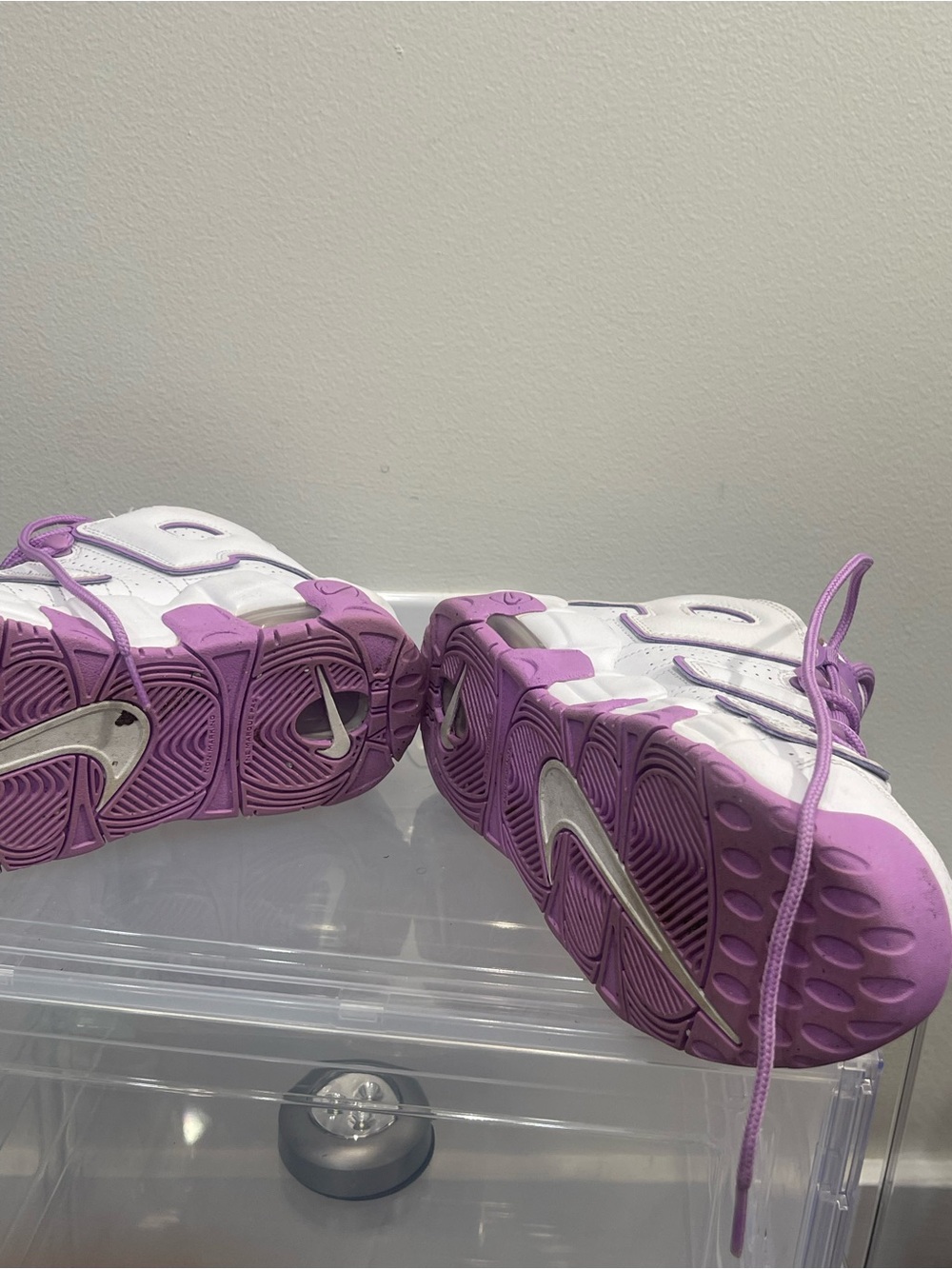 Nike Kids White and Lavender Trail Sneakers - Picture 4 of 6